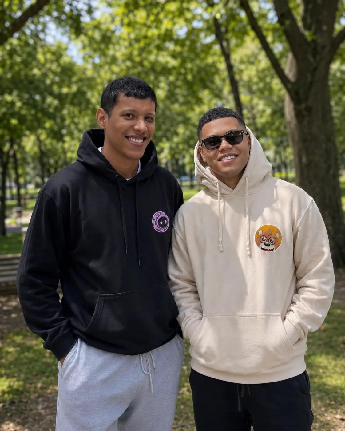 Two men next to each other